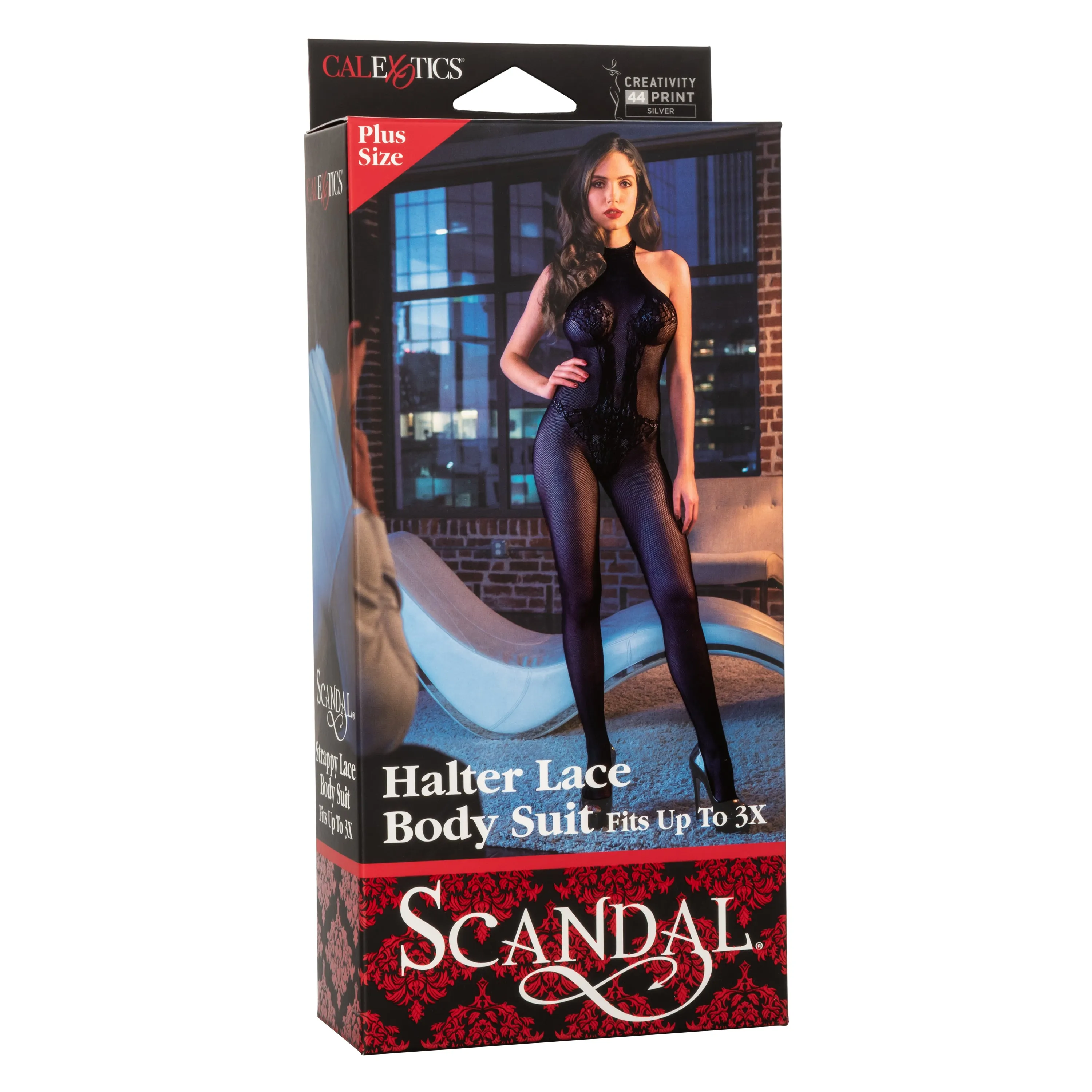 Scandal Queen Size Halter Lace Body Suit