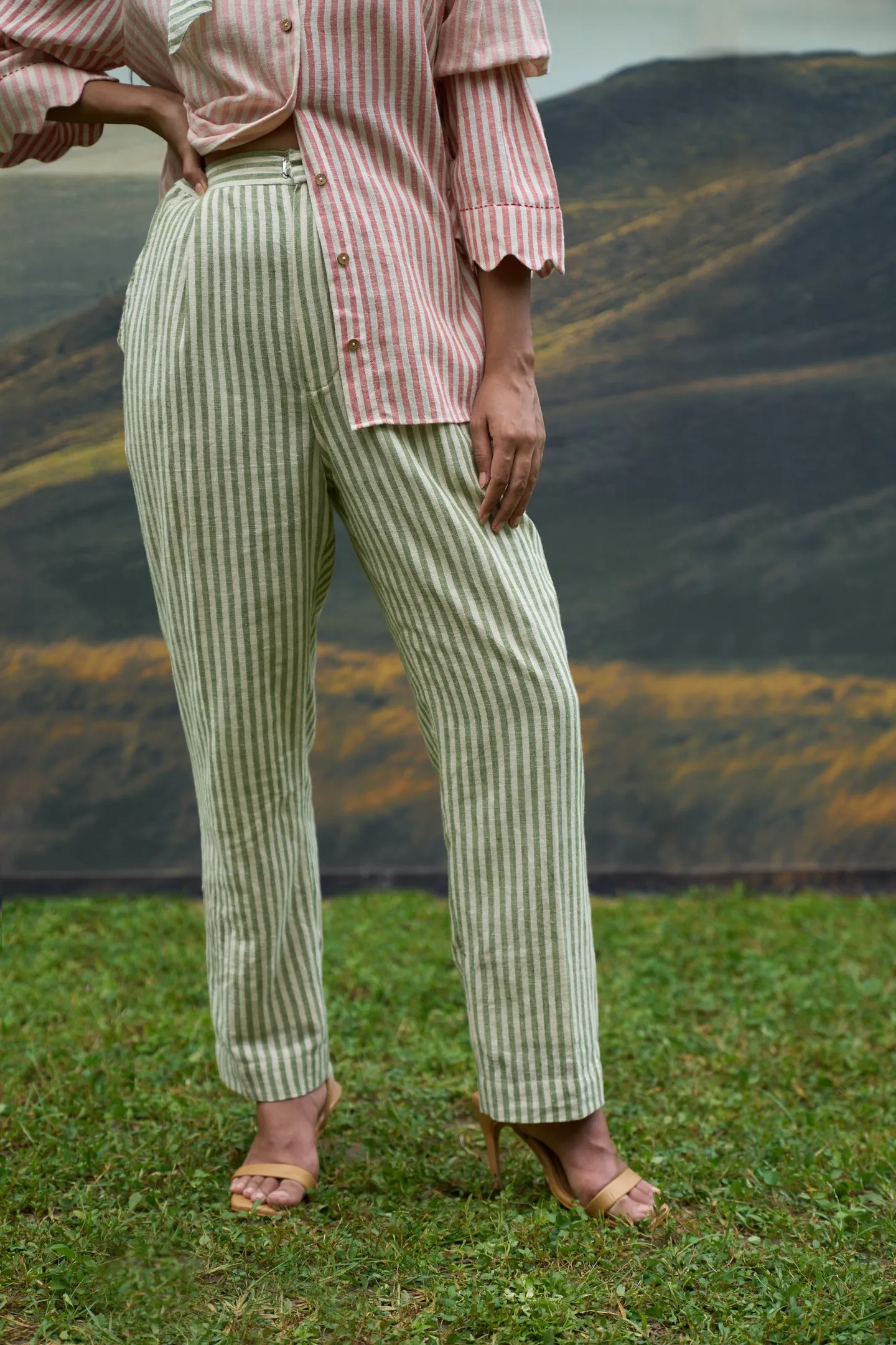 Scarlet Top & Moss Pants Set