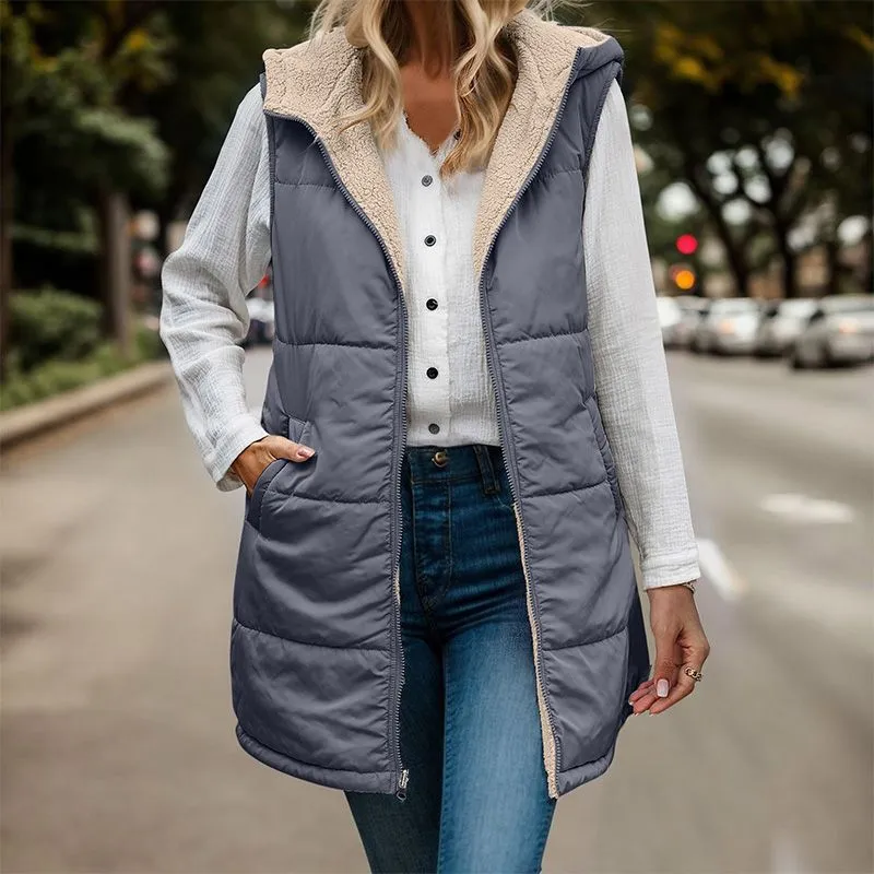 Scarlett - Reversible Hooded Gilet