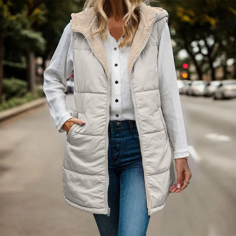 Scarlett - Reversible Hooded Gilet