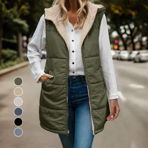 Scarlett - Reversible Hooded Gilet