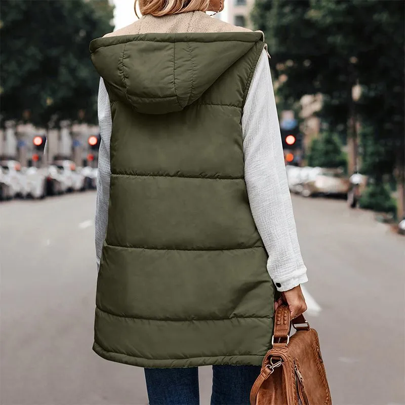 Scarlett - Reversible Hooded Gilet