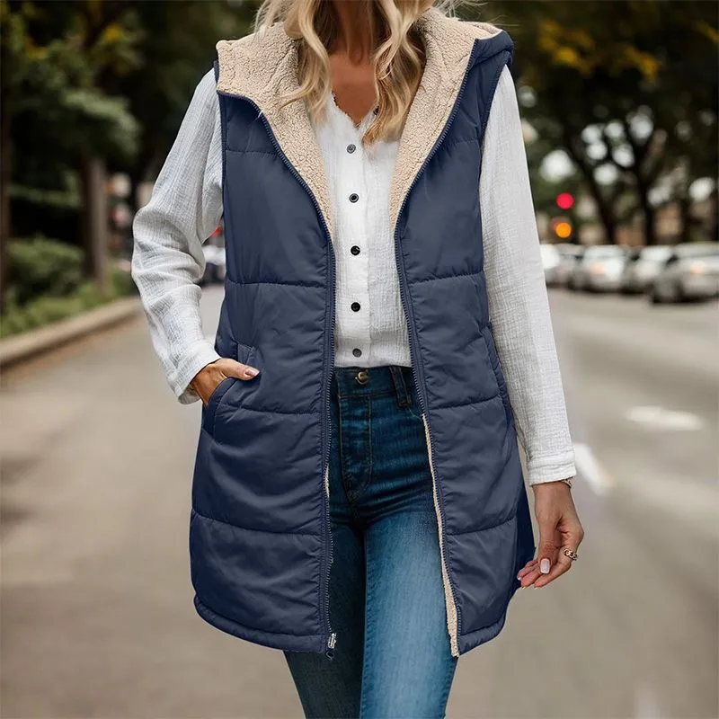 Scarlett - Reversible Hooded Gilet