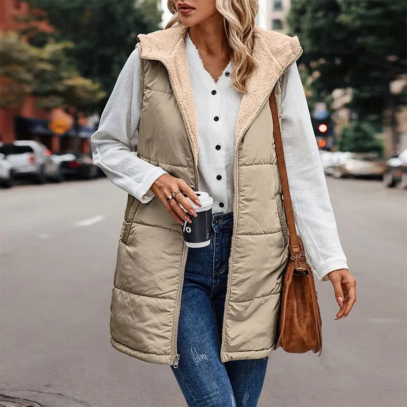 Scarlett - Reversible Hooded Gilet