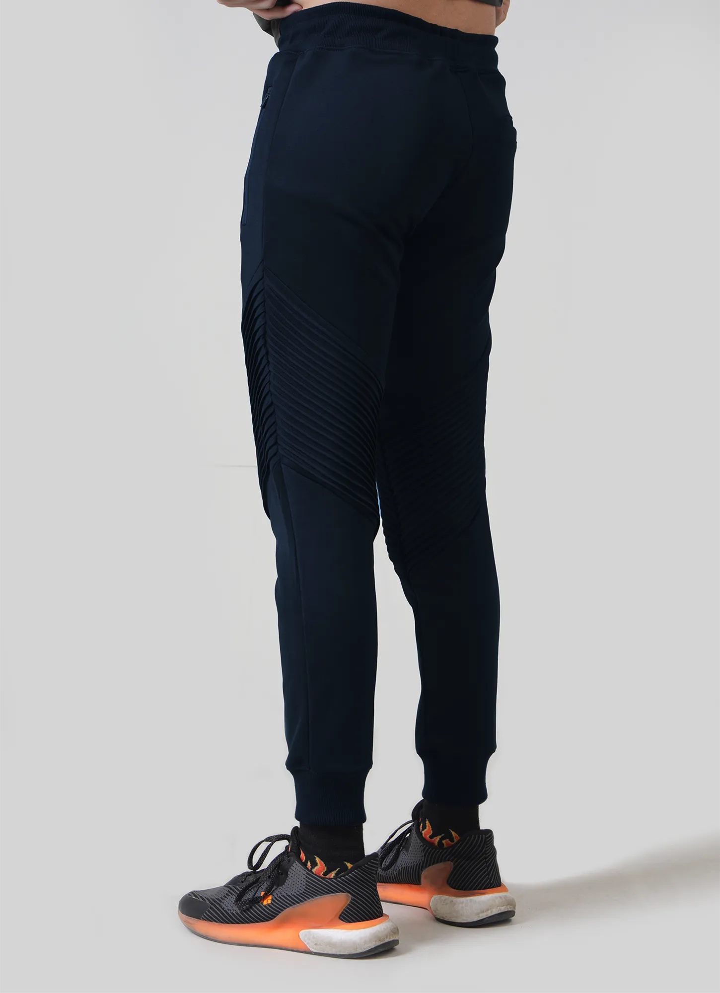 Scorpion Ribbed Trousers - Navy