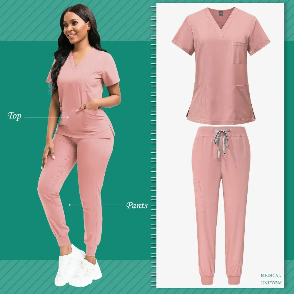 Scrubs Women Veterinary Dentistry Work Clothes