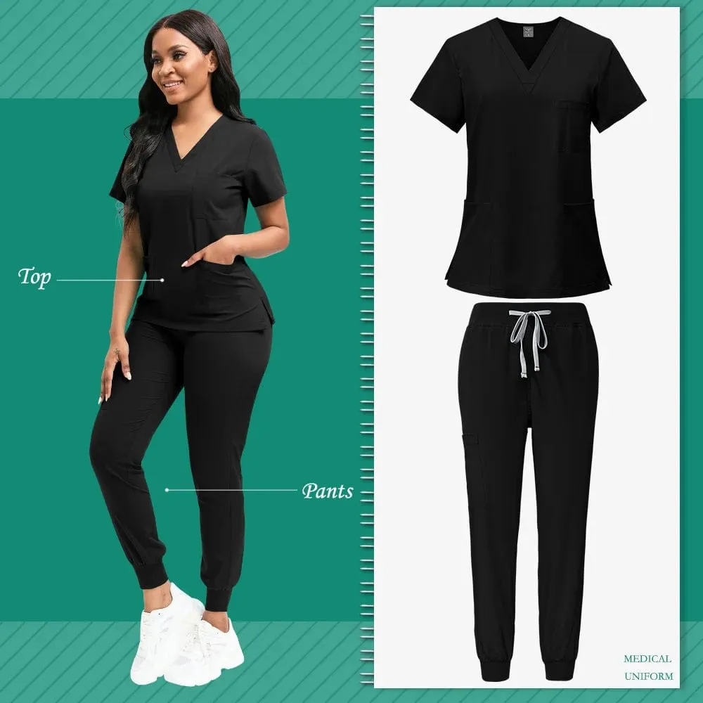 Scrubs Women Veterinary Dentistry Work Clothes