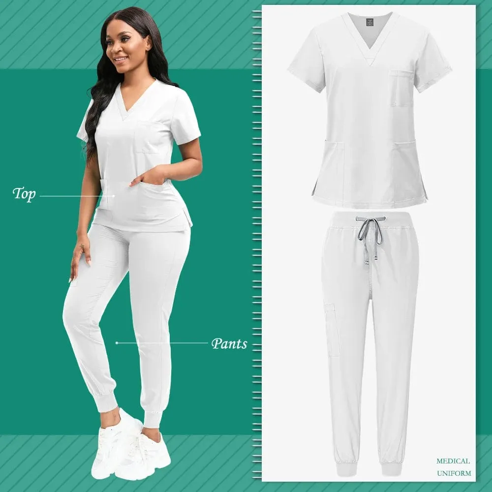 Scrubs Women Veterinary Dentistry Work Clothes
