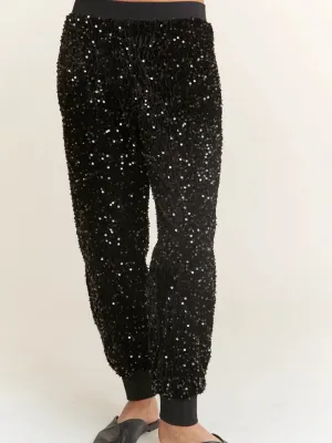 Sequin Stride Joggers