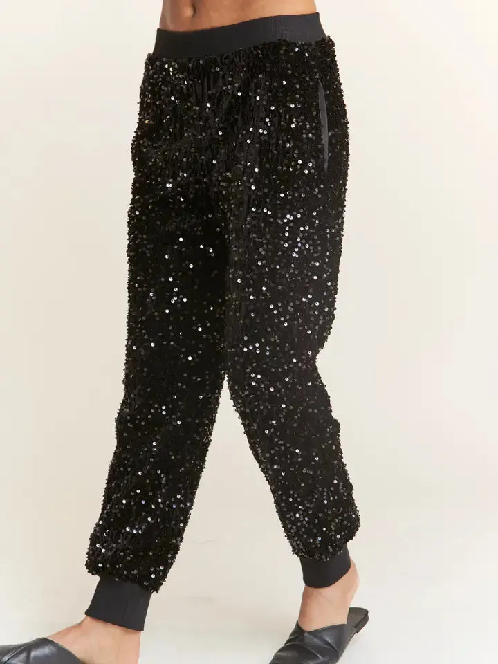 Sequin Stride Joggers