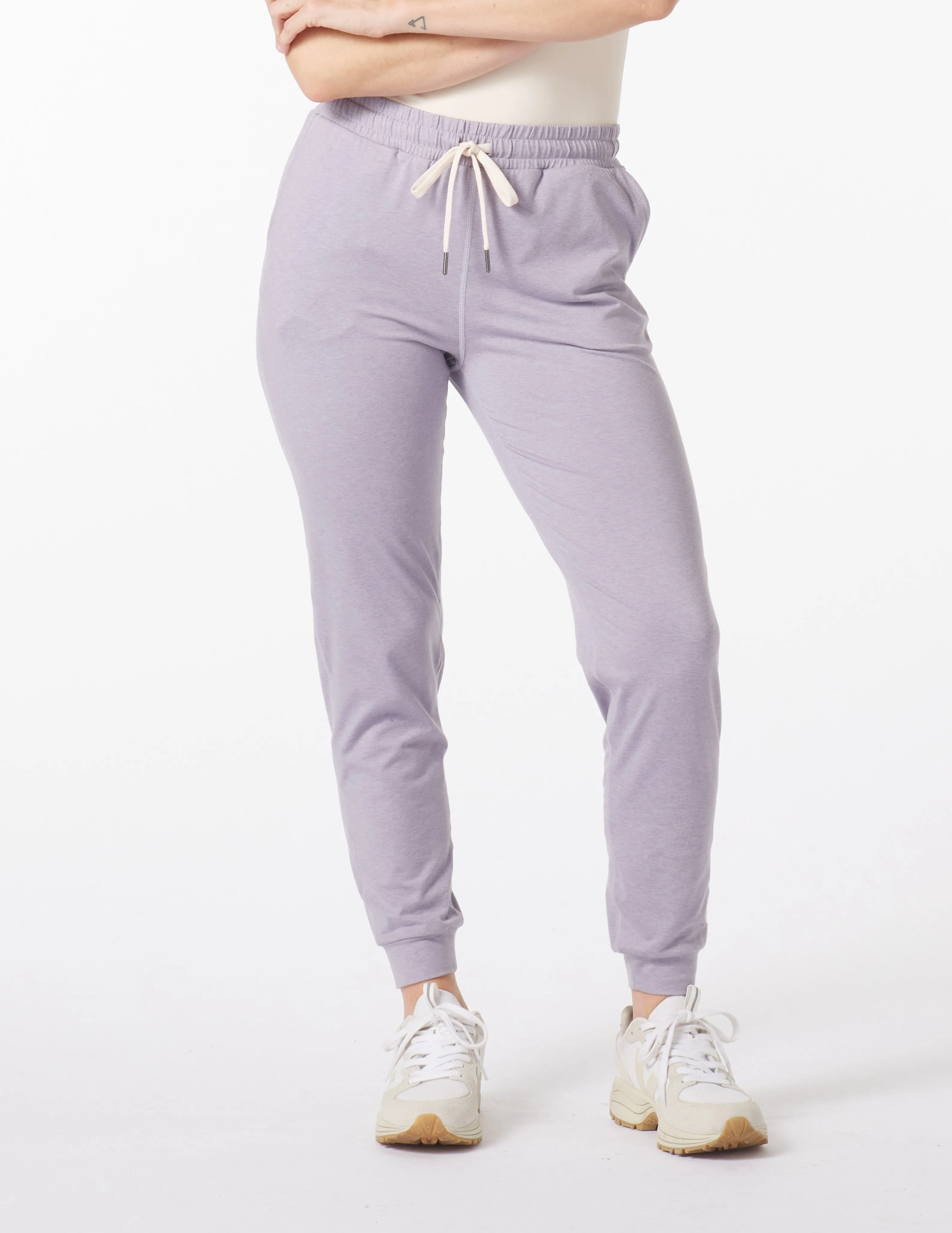 Serene Jogger: Dusty Lavender Marble