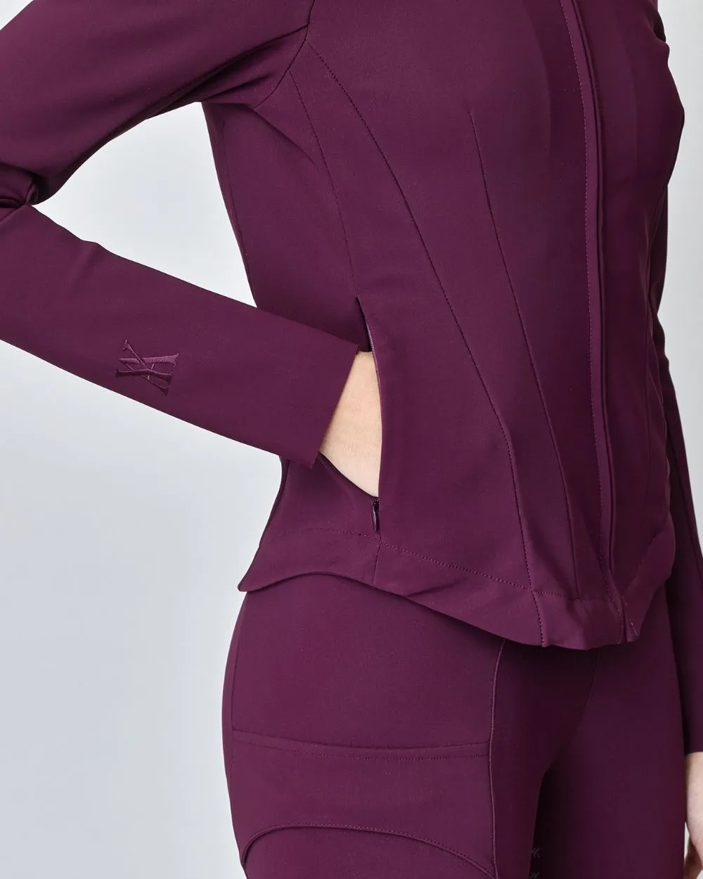 Signature Riding Jacket Burgundy