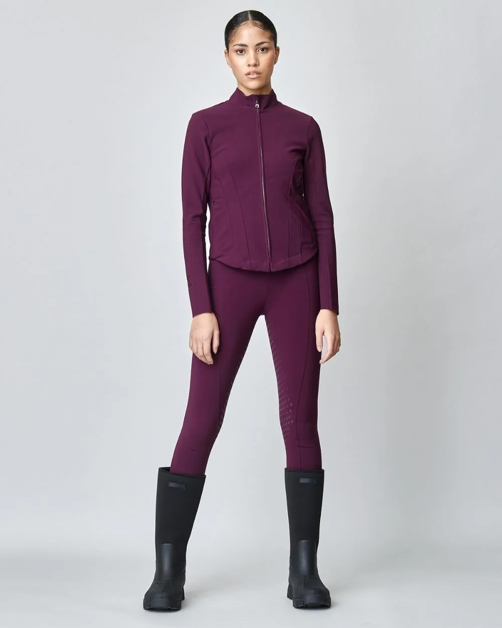Signature Riding Jacket Burgundy