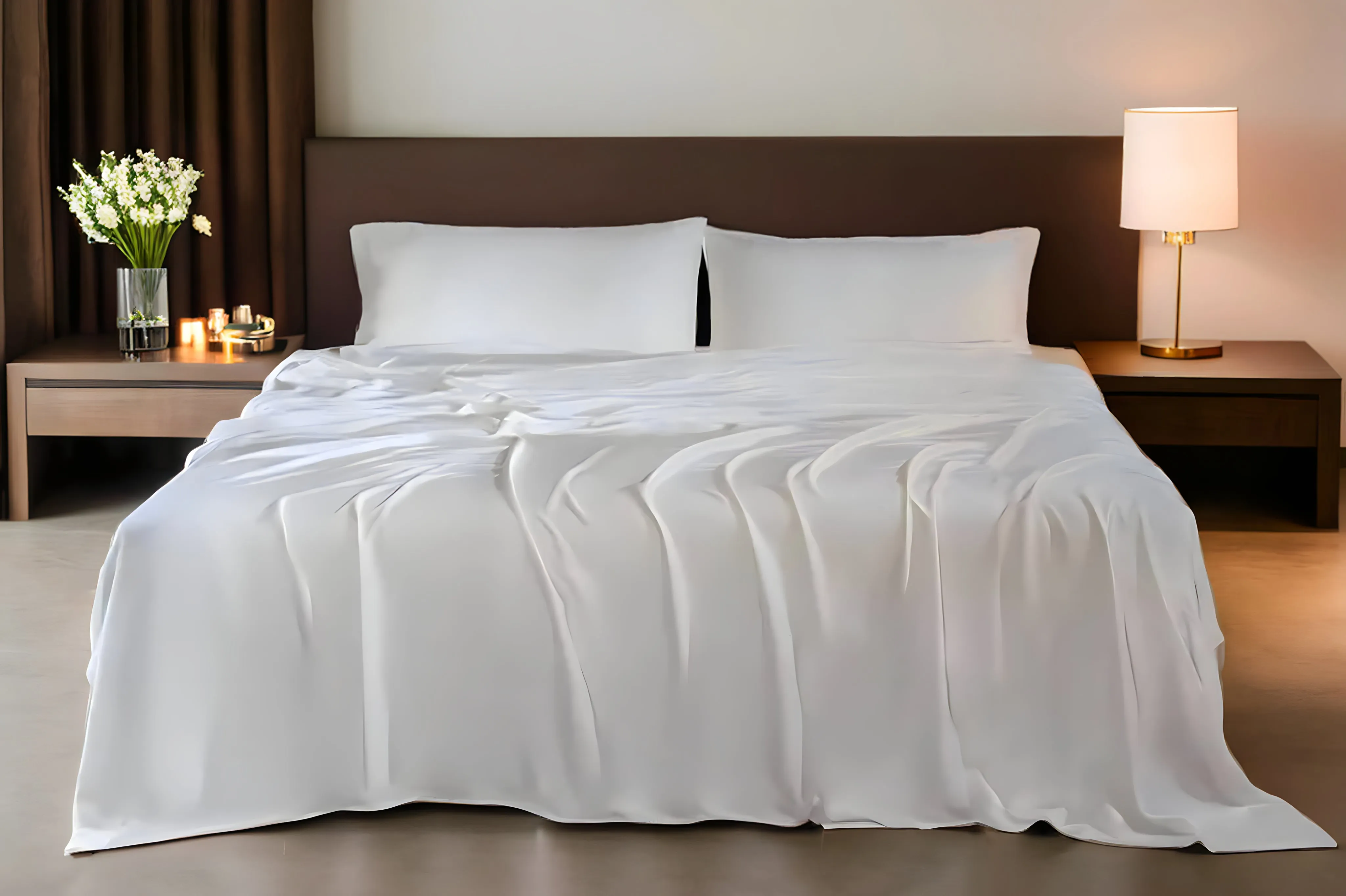 Silky Soft Organic Bamboo Pillowcase Set - White