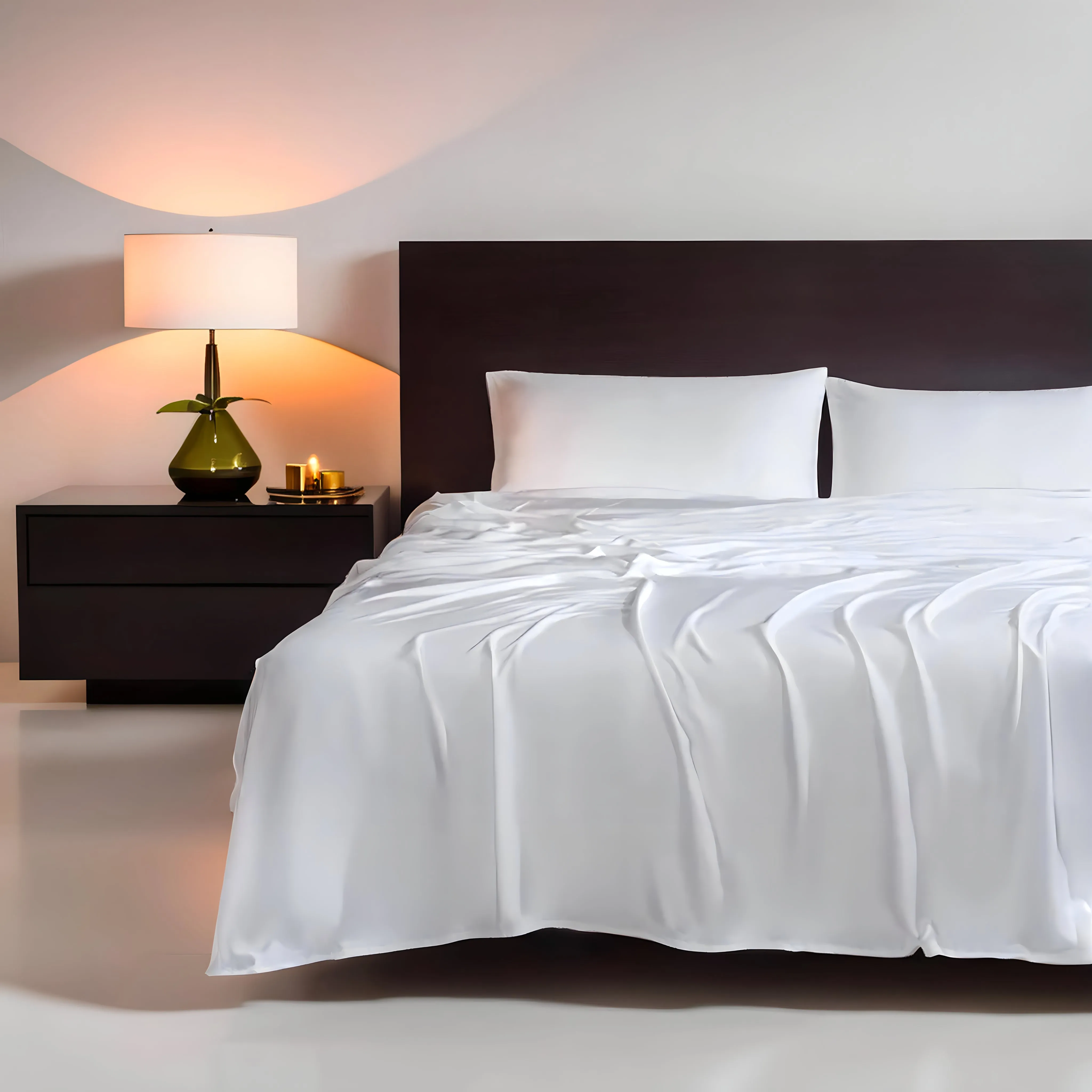 Silky Soft Organic Bamboo Pillowcase Set - White