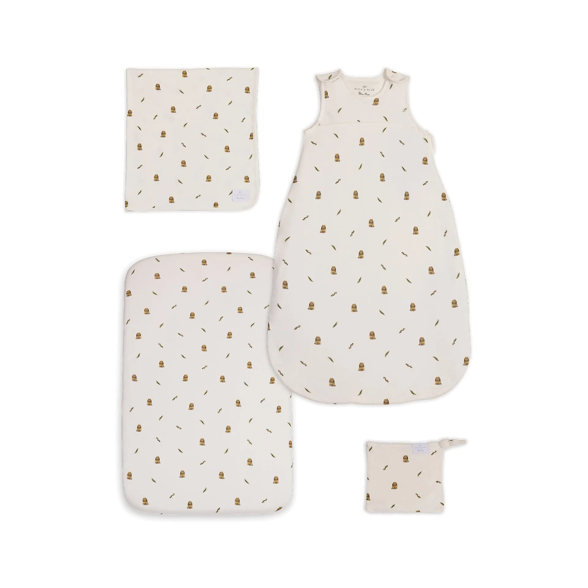 Silver Cross Cot Bed Starter Bedding Bundle - Bunny Print