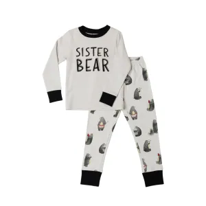 Sister Bear Kids PJ Set – 100% Organic Cotton