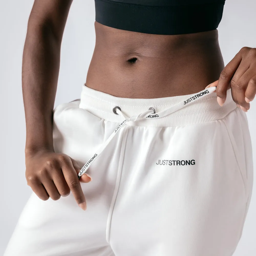 Slim Joggers - Ivory White