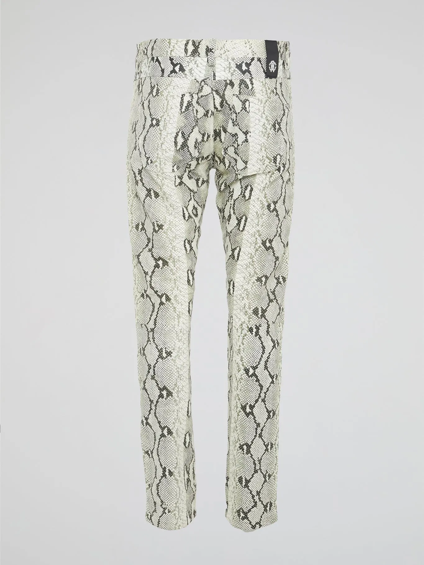 Snake Print Skinny Trousers