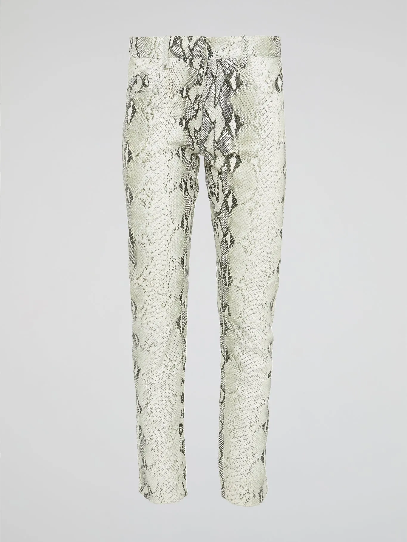 Snake Print Skinny Trousers
