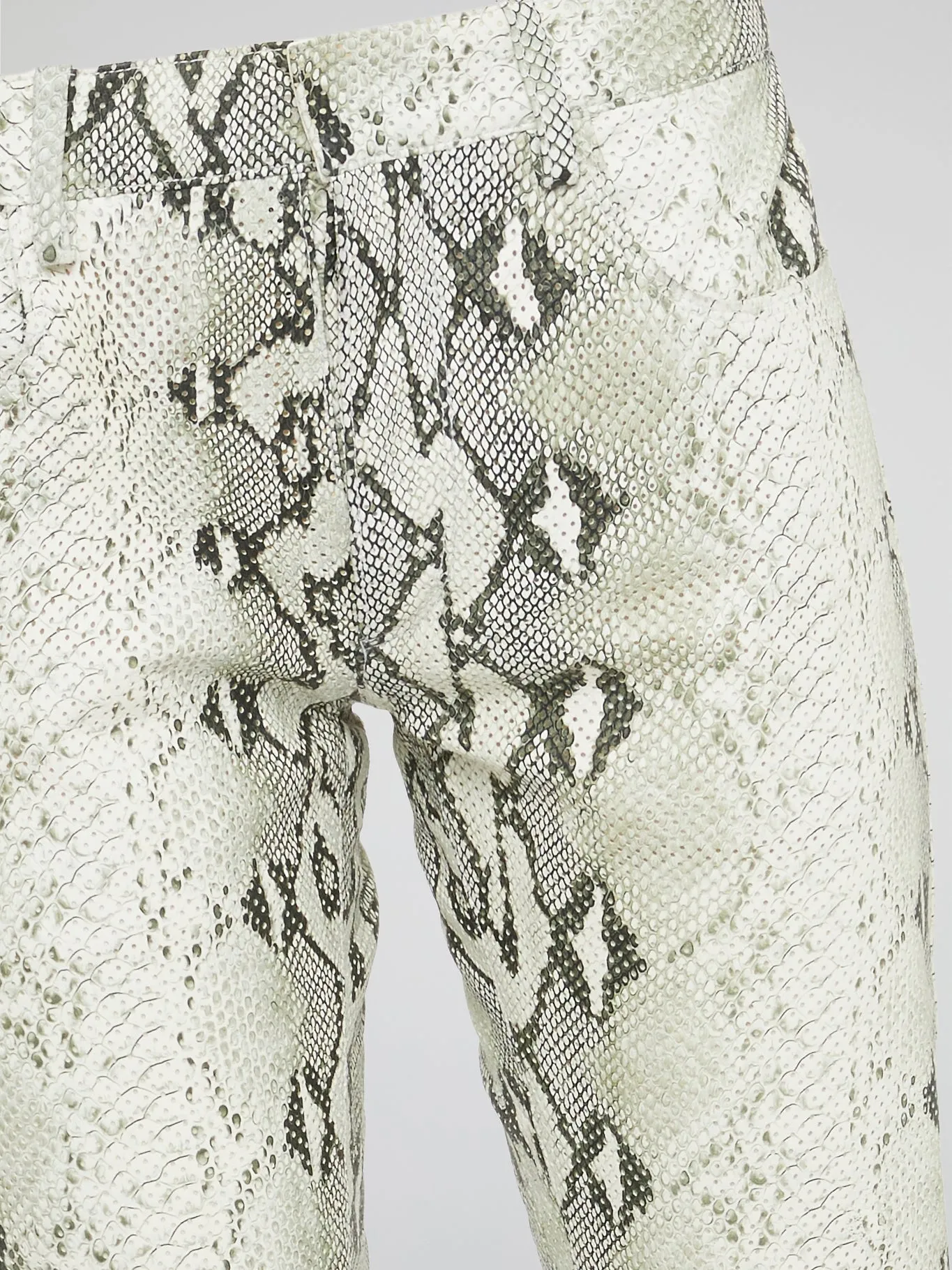 Snake Print Skinny Trousers