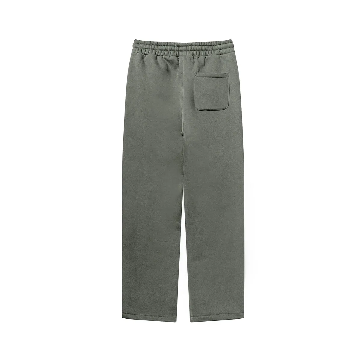 Solid Color Plush Lining Baggy Sweatpants