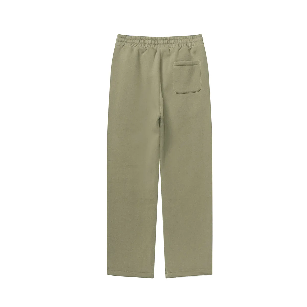 Solid Color Plush Lining Baggy Sweatpants