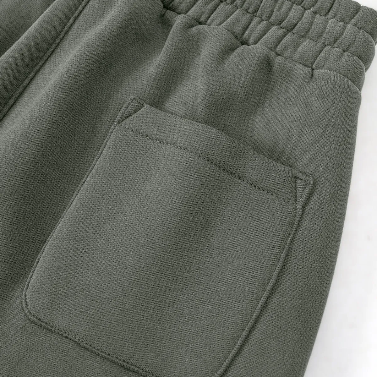Solid Color Plush Lining Baggy Sweatpants