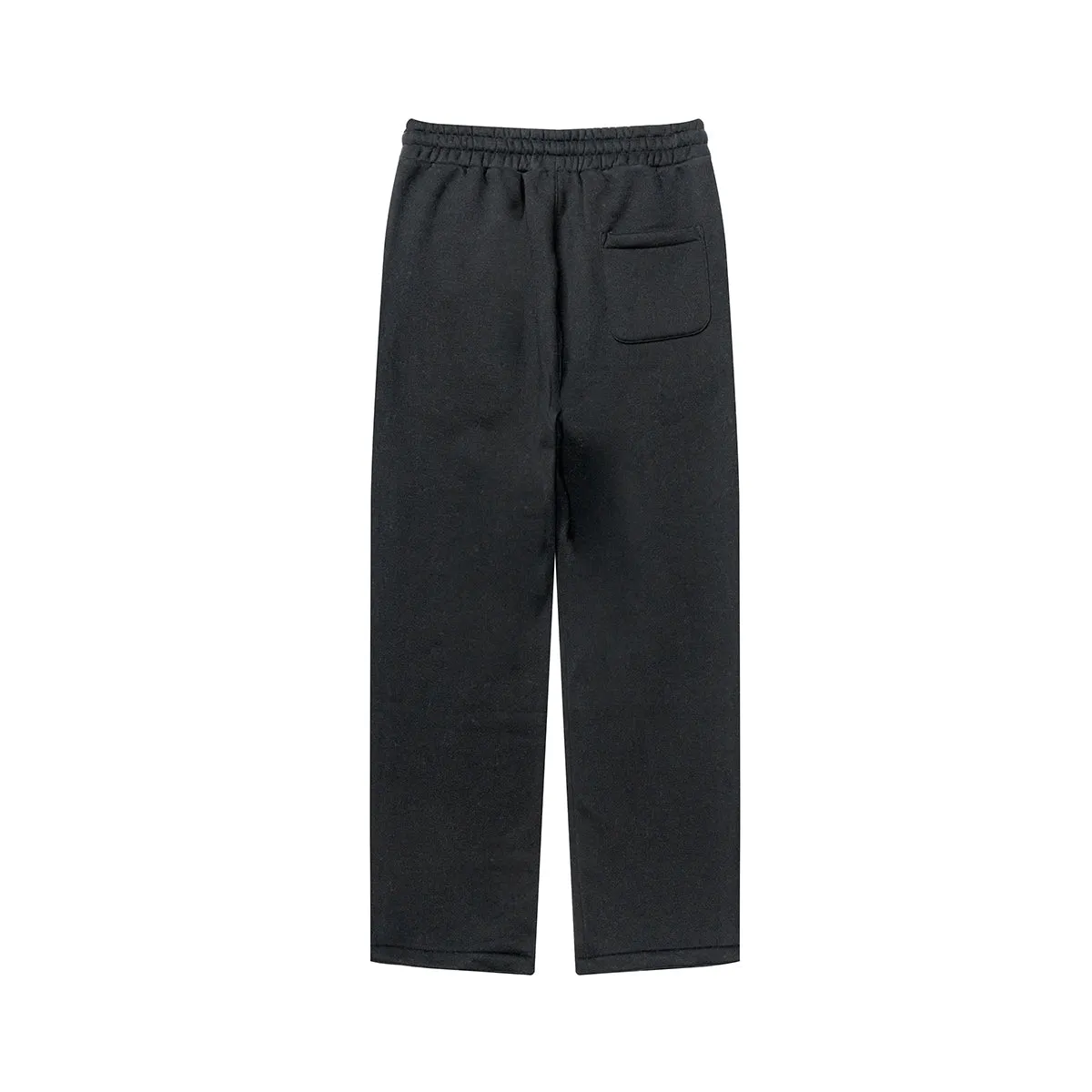 Solid Color Plush Lining Baggy Sweatpants