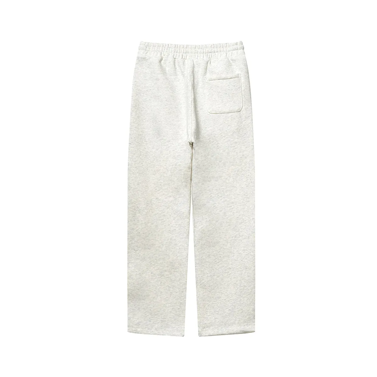 Solid Color Plush Lining Baggy Sweatpants