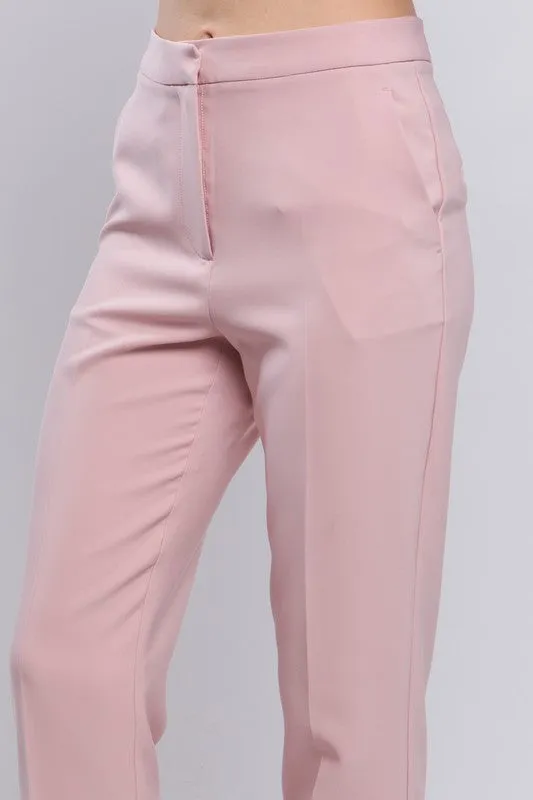 Solid Formal Blazer Pant Slacks