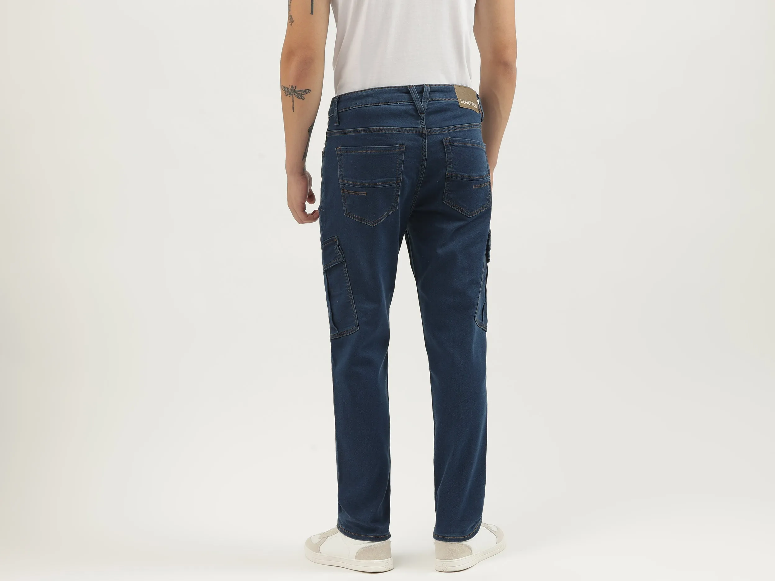 Solid Jogger Fit Cargos