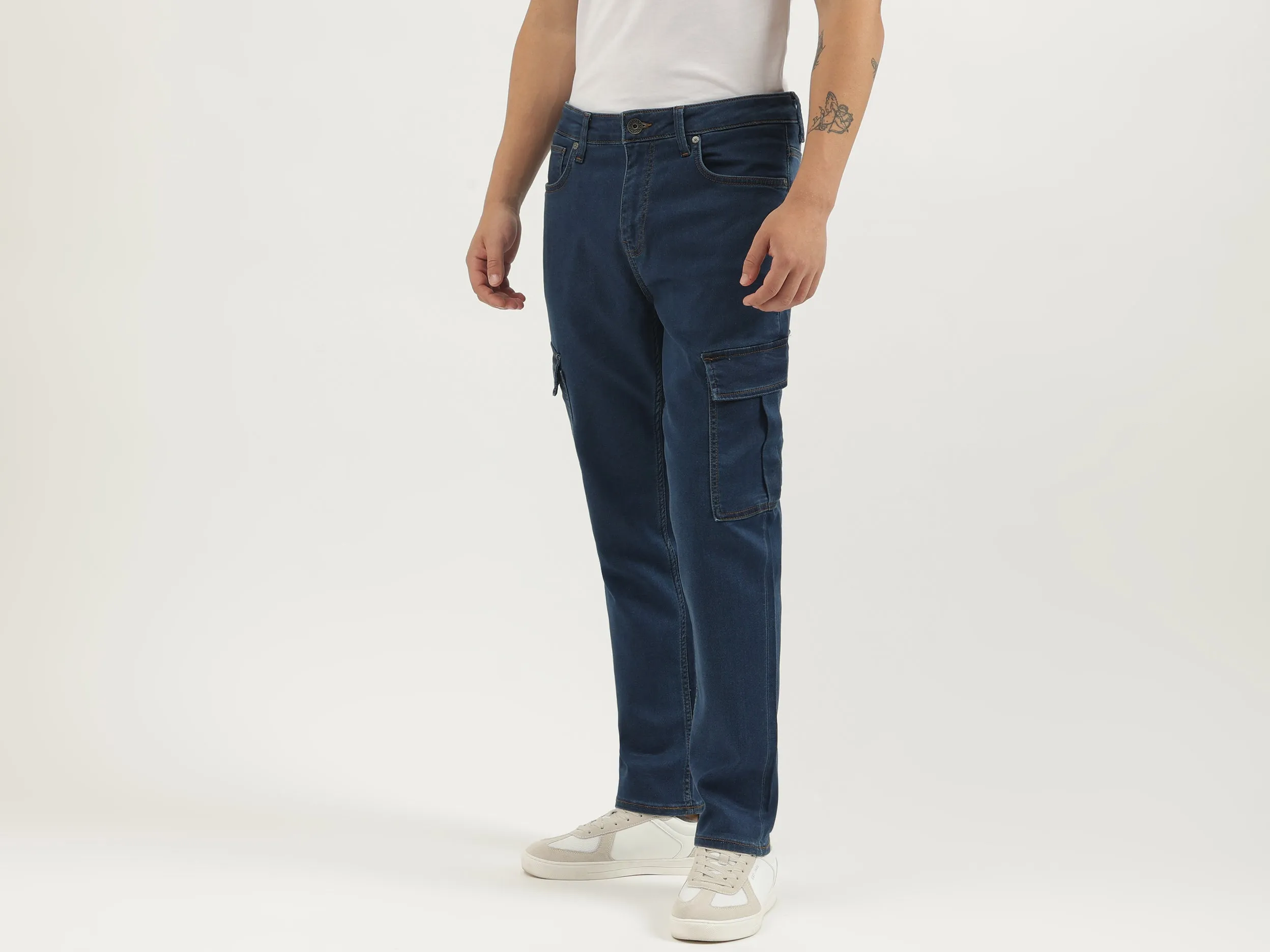 Solid Jogger Fit Cargos