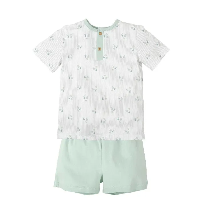 SS25 Babidu - Green Print Pyjama Set