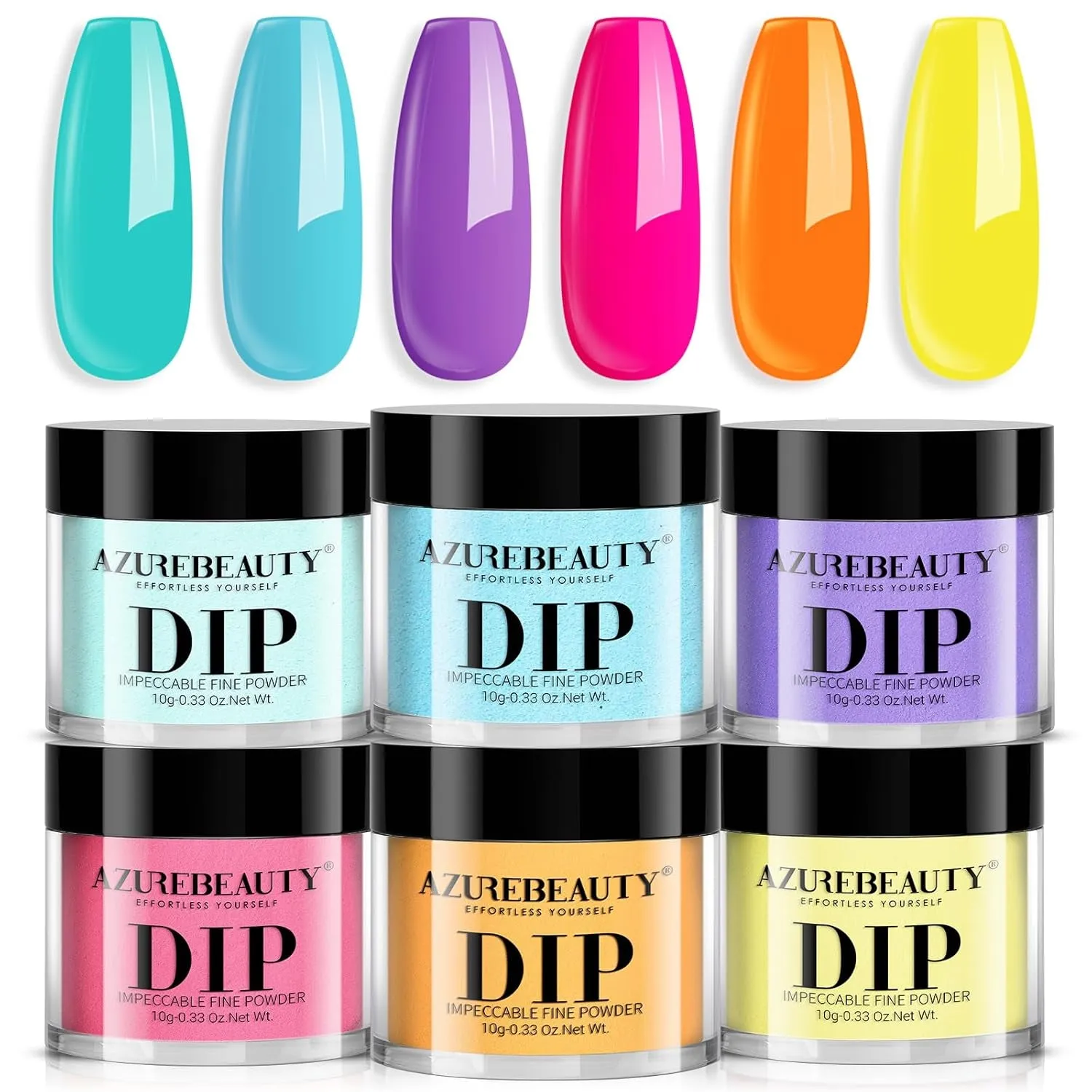 St. Patrick'S Evergreen Dip Powder Nail Kit, 6 Colors Glitter Green Sparkle Forest Dark,Dipping Powder Color French Nail Art Manicure DIY Salon Gifts for Women, No Need Nail Lamp Cured