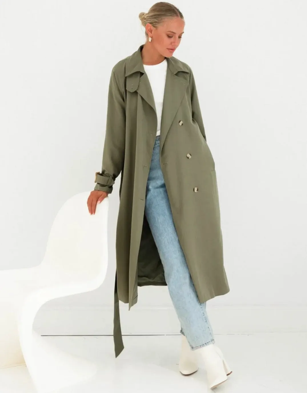 Stamford Trench Coat - Khaki