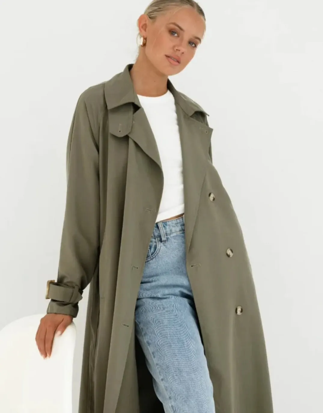 Stamford Trench Coat - Khaki