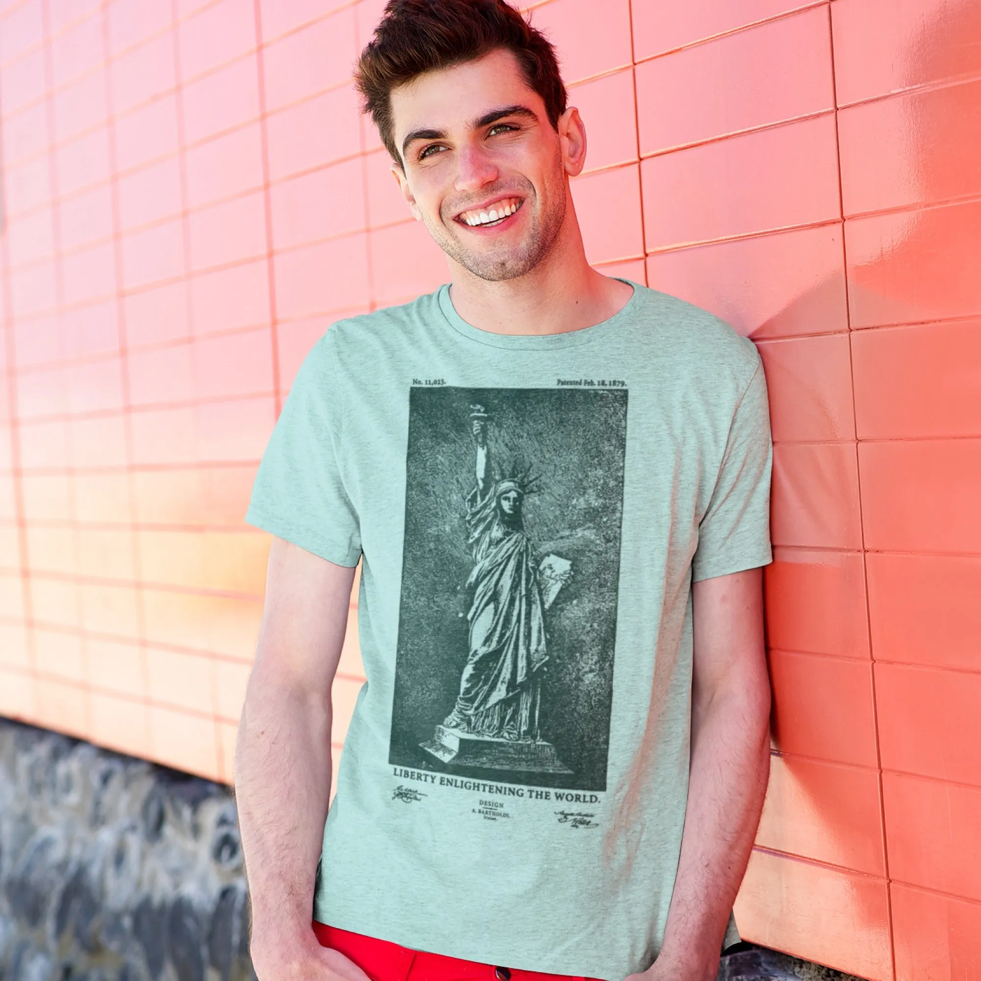 Statue Of Liberty Patent Men's Tee