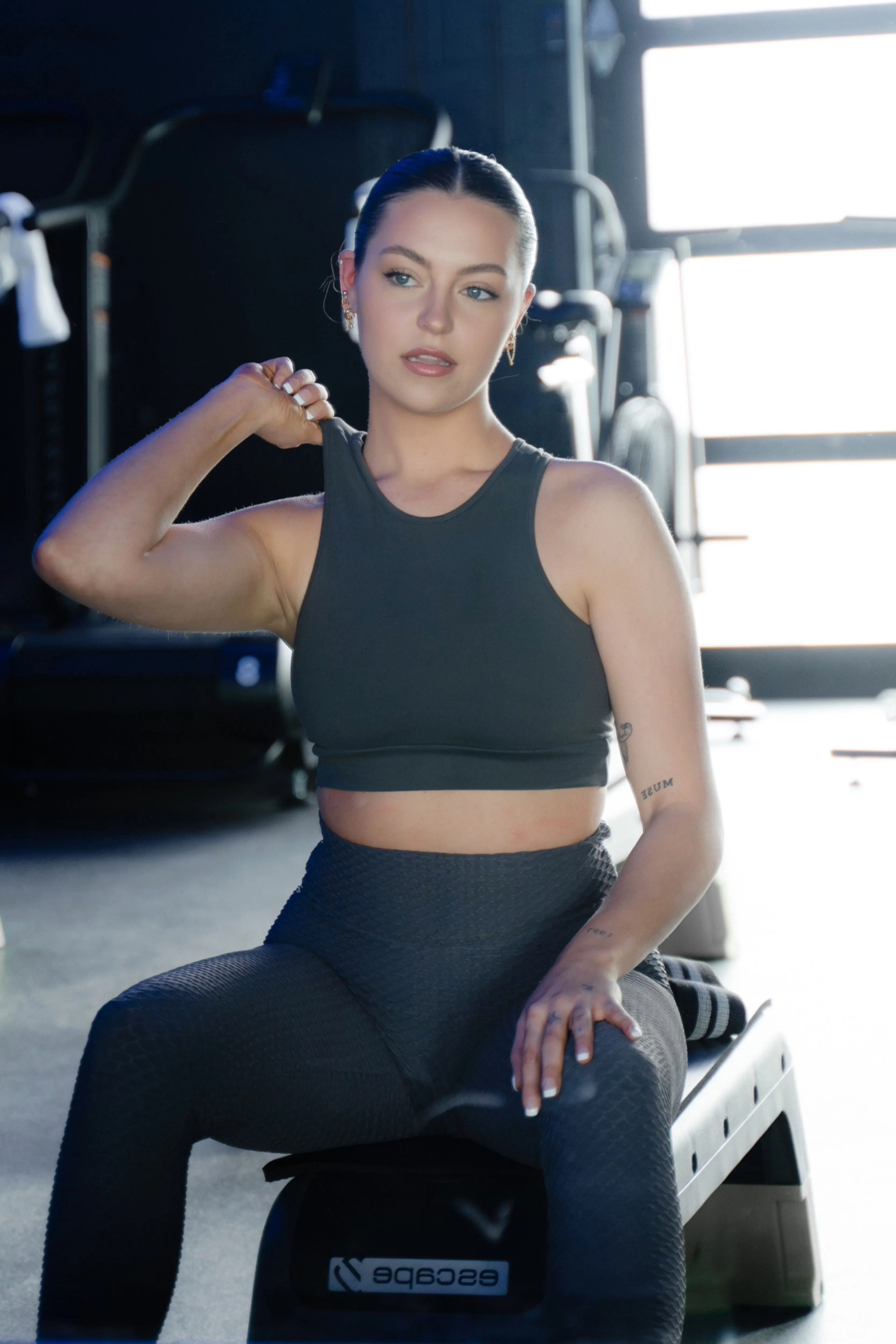 Super Stretch Support Top Dark Grey (FINAL SALE)