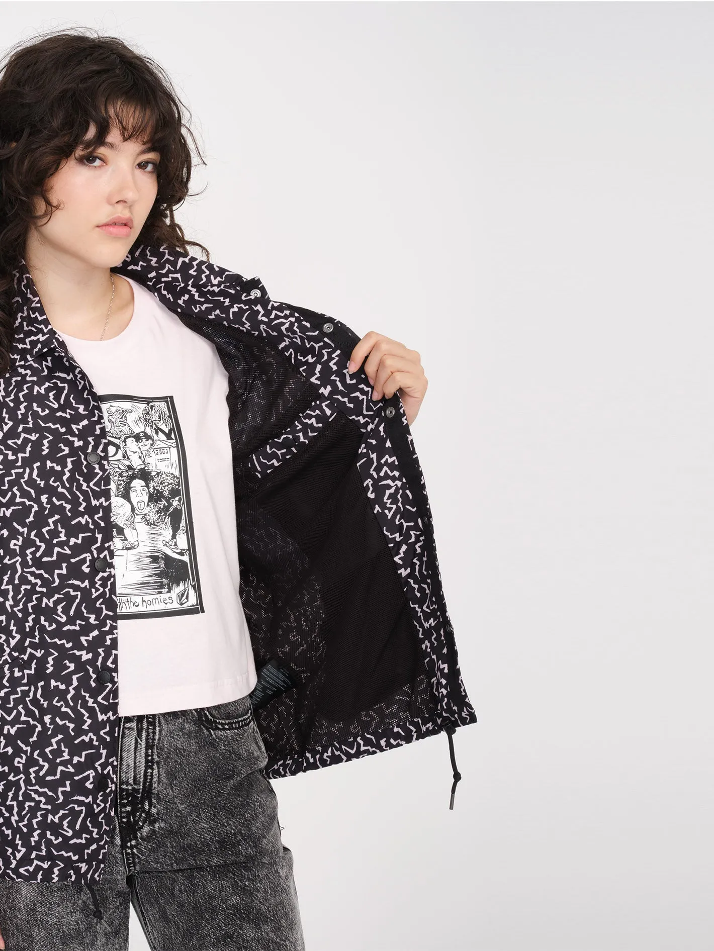 Surfpunk Coach Jacket - BLACK