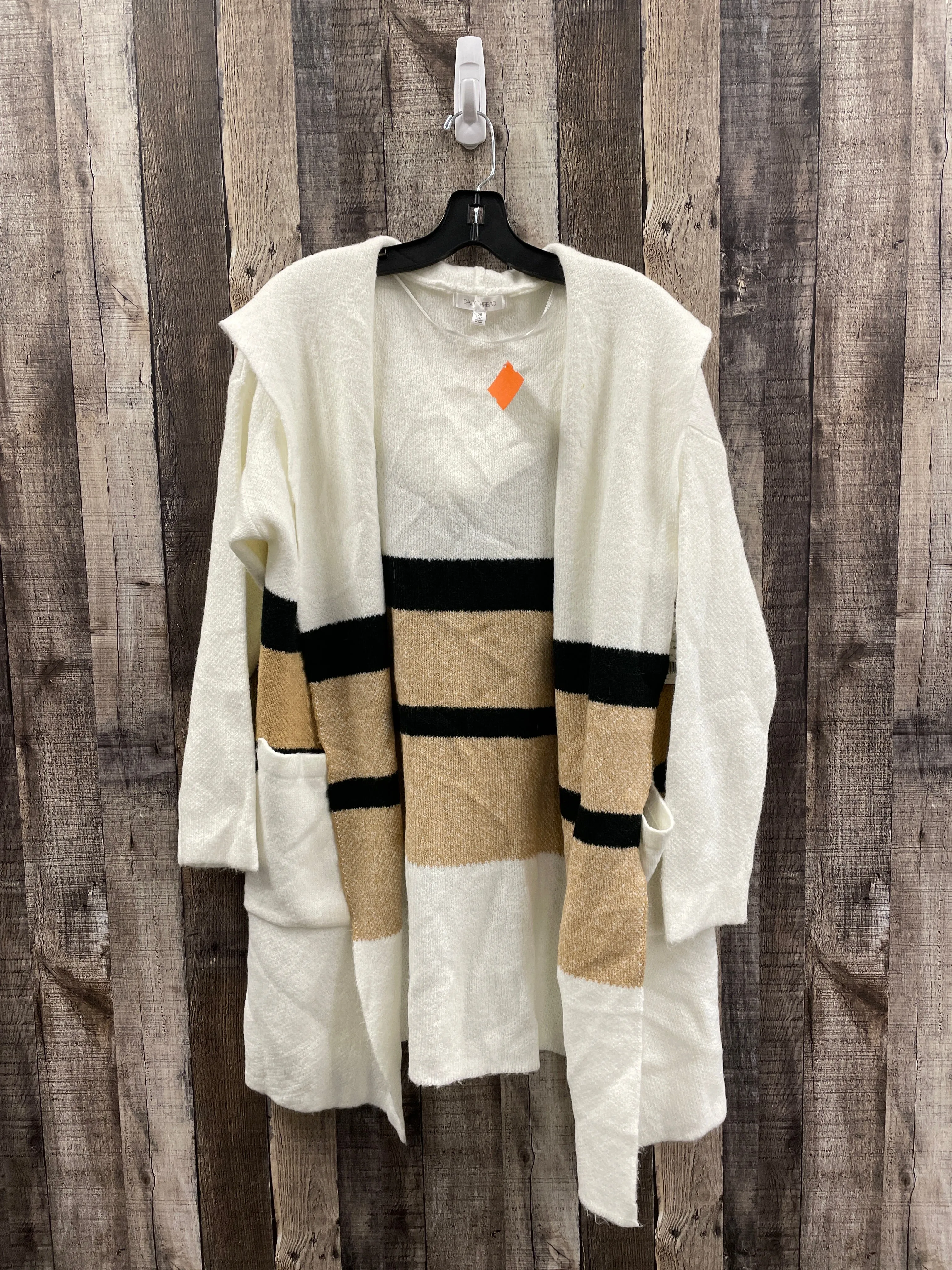 Sweater Cardigan By Cme In Multi-colored, Size: L