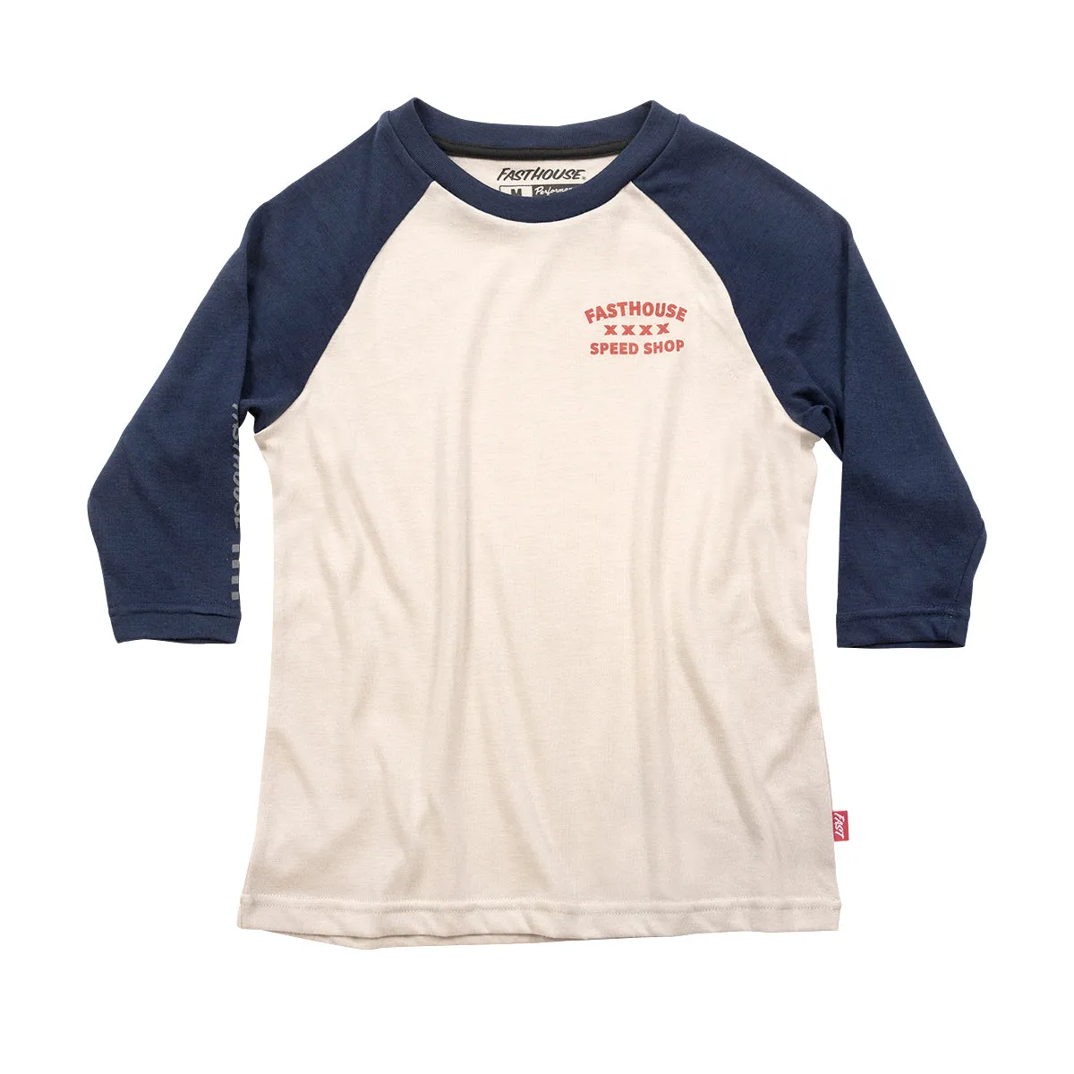 Swift Raglan Youth Tech Tee - Midnight Navy/Cream
