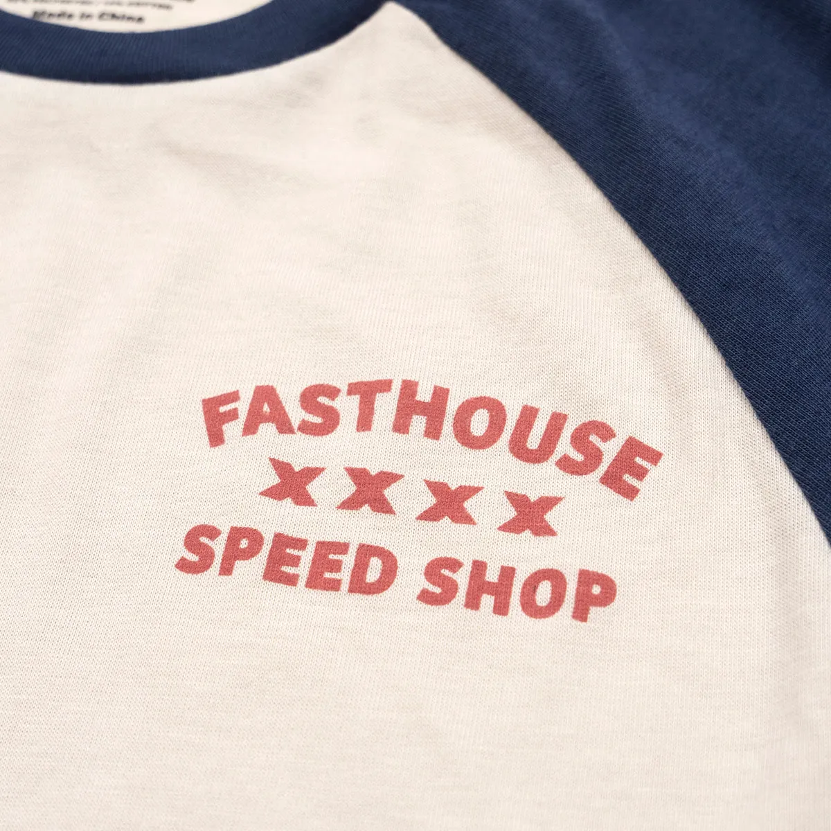 Swift Raglan Youth Tech Tee - Midnight Navy/Cream