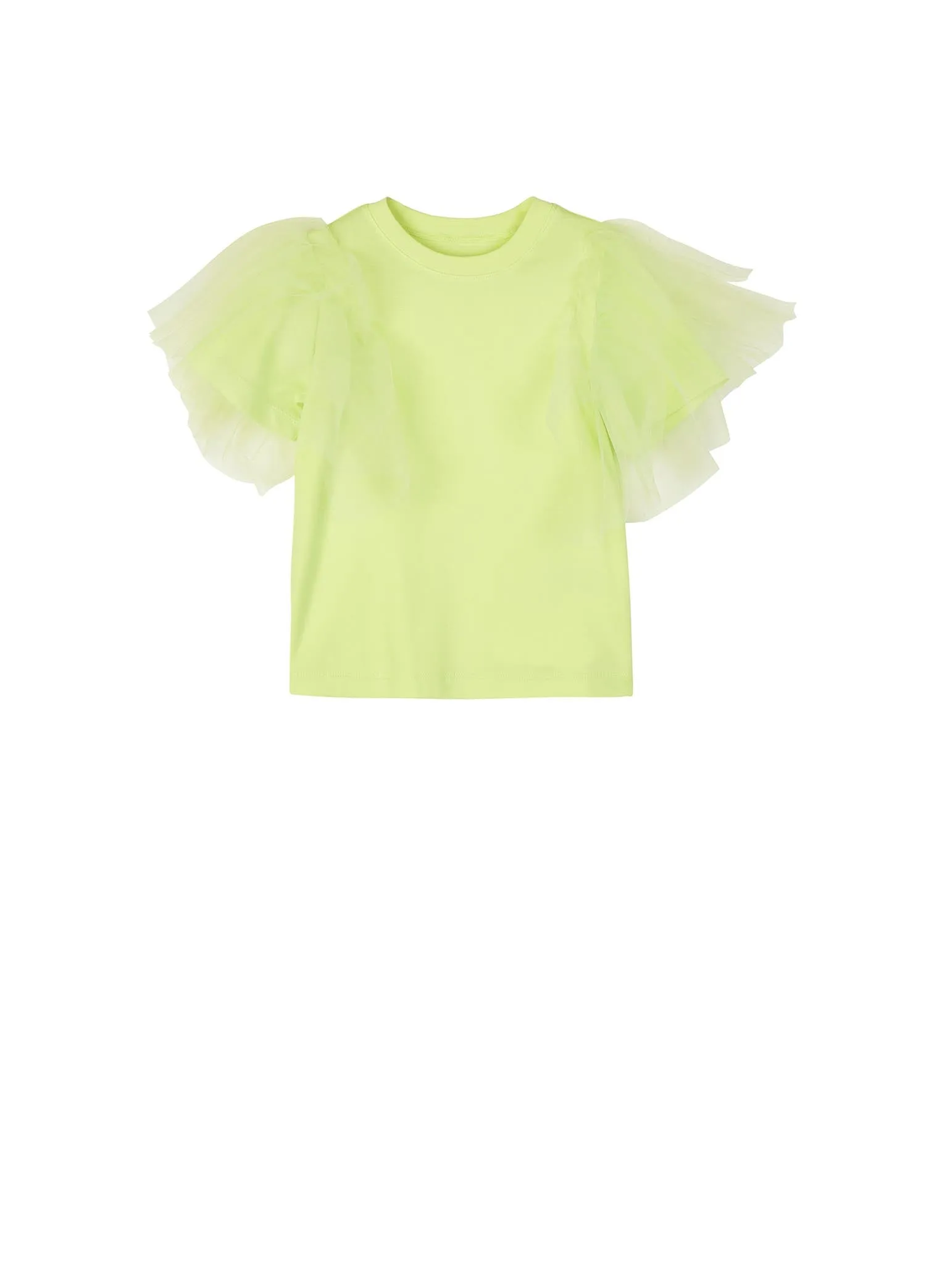 T-Shirt / jnby by JNBY Meshed Shoulder Short Sleeve T-Shirt (100% Cotton)