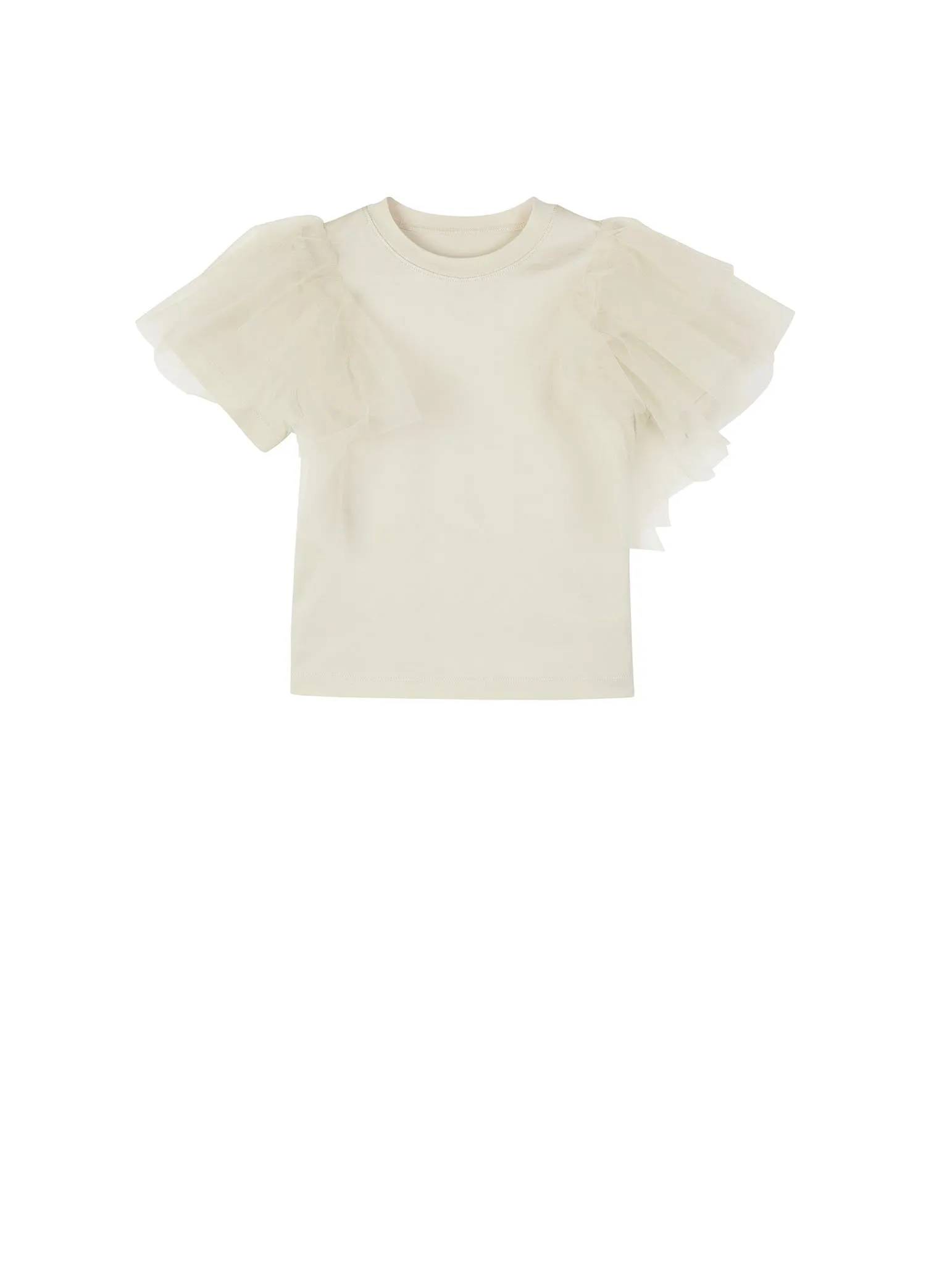 T-Shirt / jnby by JNBY Meshed Shoulder Short Sleeve T-Shirt (100% Cotton)