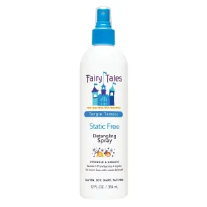 Tangle Tamer Detangling Spray for Kids - Ultra Moisturizing and anti Frizz Protection - Paraben Free, Sulfate Free - 12 Oz