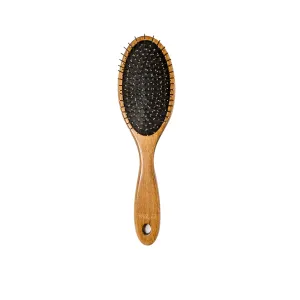 Tauro Pro Line Prestige Wooden Massage Dog & Cat Brush For All Hair Type To Improve Circulation And Promote Healthy Hair Growth