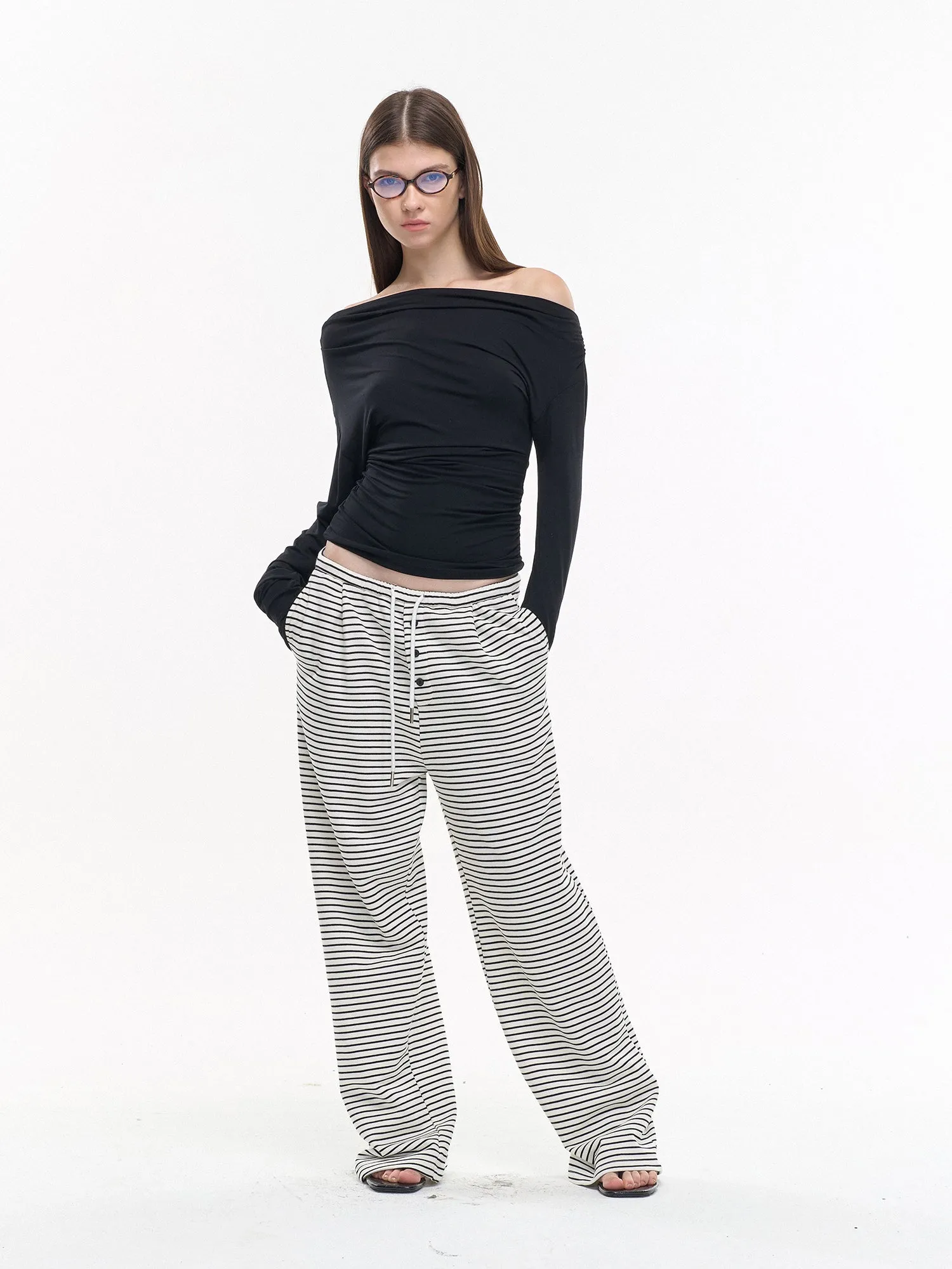 Tencel Off-Shoulder Top
