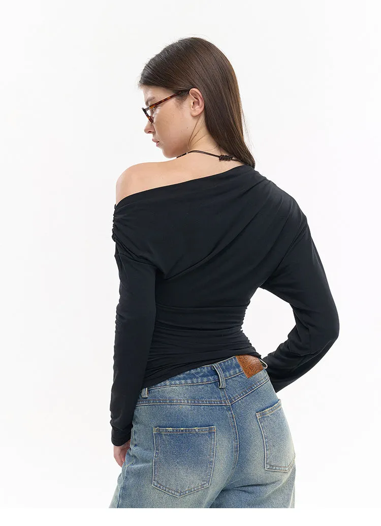 Tencel Off-Shoulder Top