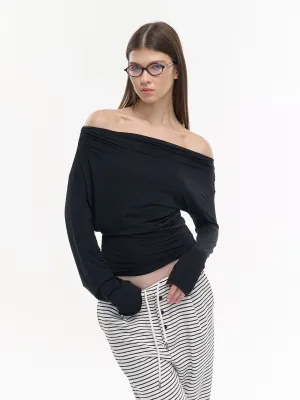 Tencel Off-Shoulder Top